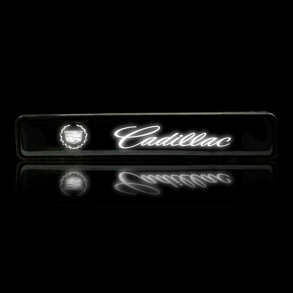 BRAND NEW 1PCS CADILLAC NEW LED LIGHT CAR FRONT GRILLE BADGE ILLUMINATED DECAL STICKER