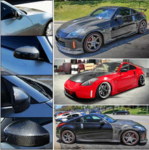 Load image into Gallery viewer, Brand New 2003-2009 Nissan 350z Real Carbon Fiber Side View Mirror Cover Caps
