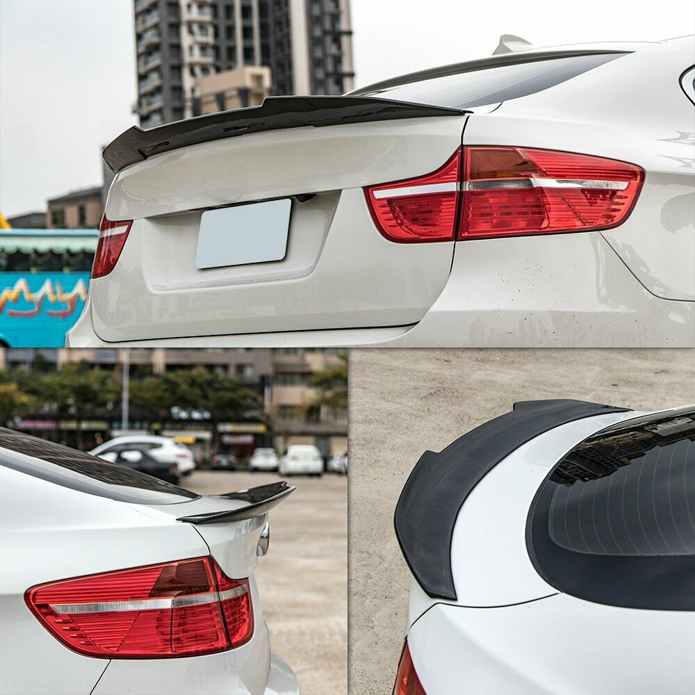 BRAND NEW 2015-2019 BMW F16 F86 X6 X6M HIGH KICK Real Carbon Fiber Rear Trunk PSM Spoiler