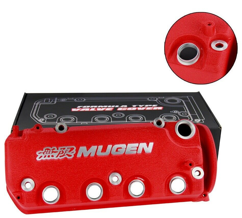 Brand New MUGEN Red Racing Engine Valve Cover For Honda Civic D16Y8 D16Y7 VTEC SOHC