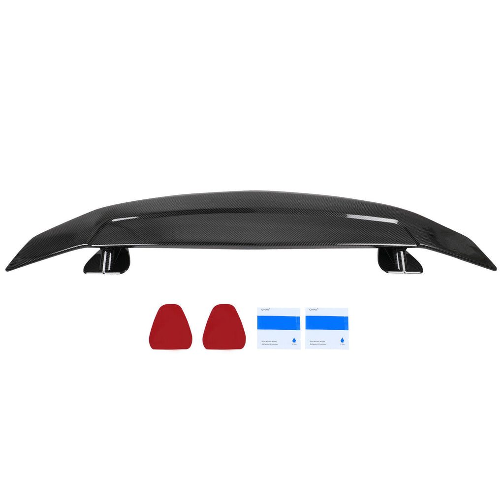 Brand New Universal 52" Dragon-1 Carbon Fiber Style ABS GT Rear Trunk ADJUSTABLE SPOILER WING