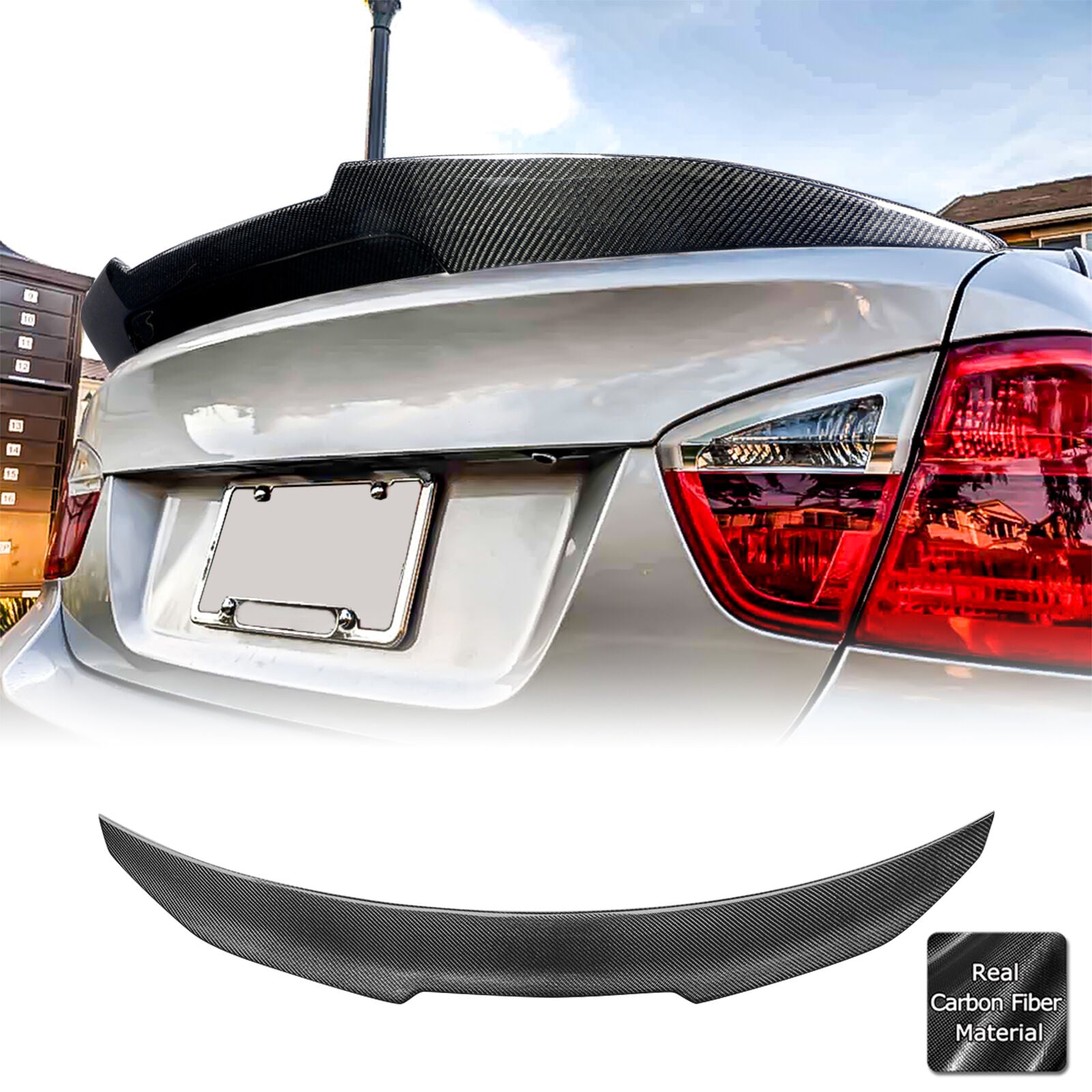 BMW 3 Series/M3 (E90) PSM Style Carbon Fibre Rear Spoiler