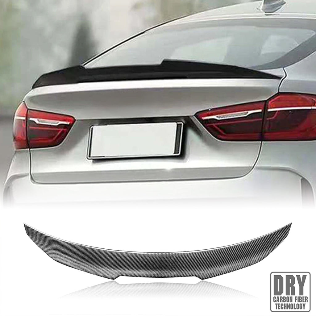 BRAND NEW 2015-2019 BMW F16 F86 X6 X6M HIGH KICK Real Carbon Fiber Rear Trunk PSM Spoiler