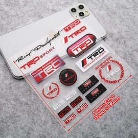 Brand New Toyota TRD Racing Development Sport Car Logo Sticker Vinyl Decal Stripes Decoration Gift