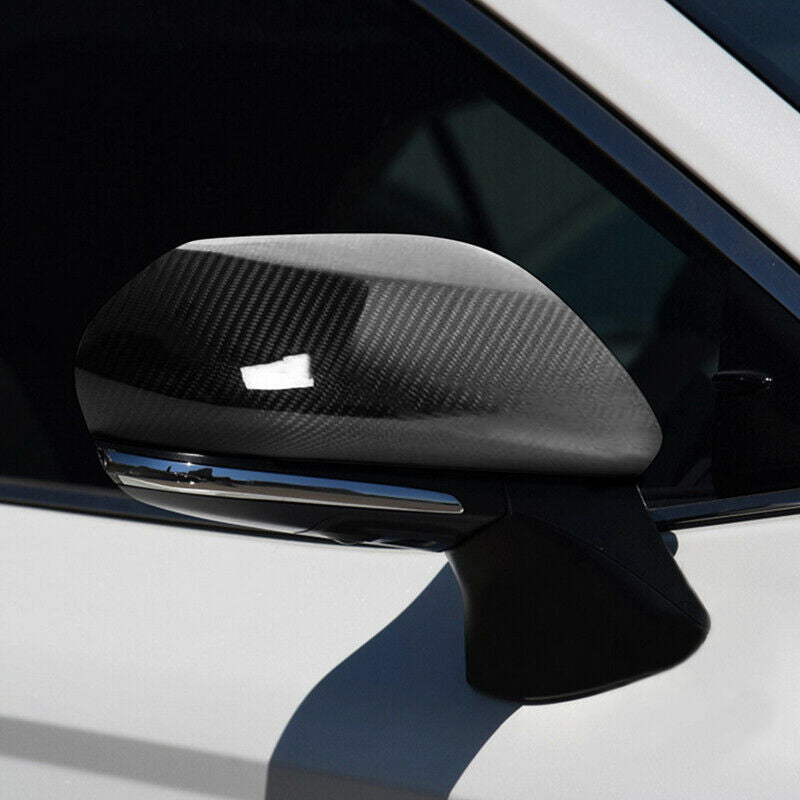 2Pcs For 2018-2021 Toyota Camry Carbon Fiber Side Mirror Rain Eyebrow Cover  Trim