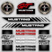 Load image into Gallery viewer, Brand New Ford Mustang Sport Car Logo Sticker Vinyl 3D Decal Stripes Logo Decoration Set