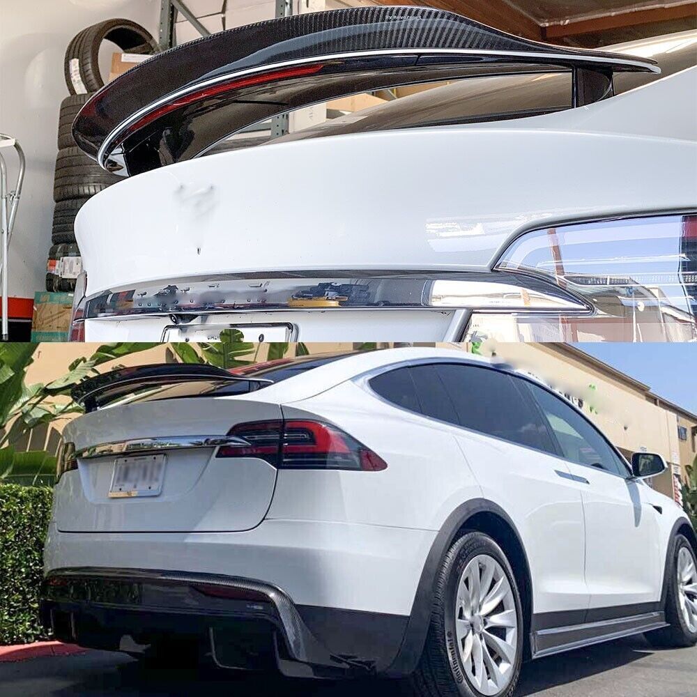 Brand New Tesla Model X Real Carbon Fiber Trunk Spoiler 2016-2021