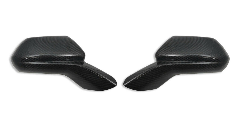 Brand New 2016-2024 Chevy Camaro Real Carbon Fiber Side View Mirror Cover Caps