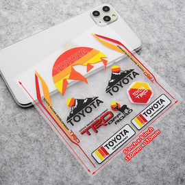 Brand New Universal Toyota TRD Pro Off Road Mountain Car 3D Logo Sticker Vinyl Decal Stripes Decoration