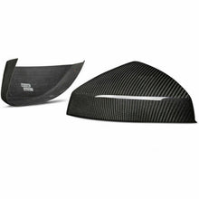 Load image into Gallery viewer, Brand New Audi A3 2015-2021 Real Carbon Fiber Side View Mirror Cover Caps Fits Lane Assist