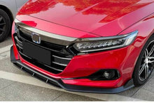 Load image into Gallery viewer, BRAND NEW 2021-2022 HONDA ACCORD JDM 3PCS GLOSSY BLACK FRONT BUMPER LIP SPLITTER KIT