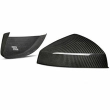 Load image into Gallery viewer, Brand New Audi RS3 2017-2021 Real Carbon Fiber Side View Mirror Cover Caps Fits Lane Assist