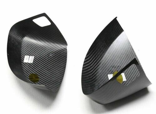 Brand New Audi A3 2015-2021 Real Carbon Fiber Side View Mirror Cover Caps Fits Lane Assist