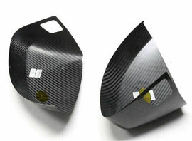Brand New Audi S3 2015-2021 Real Carbon Fiber Side View Mirror Cover Caps Fits Lane Assist
