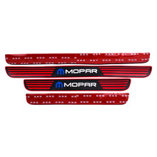 Load image into Gallery viewer, Brand New 4PCS Universal Mopar Red Rubber Car Door Scuff Sill Cover Panel Step Protector V2
