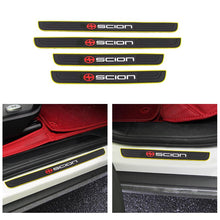 Load image into Gallery viewer, Brand New 4PCS Universal Scion Yellow Rubber Car Door Scuff Sill Cover Panel Step Protector