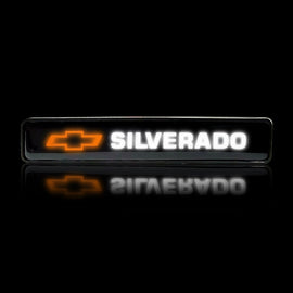 BRAND NEW 1PCS SILVERADO NEW LED LIGHT CAR FRONT GRILLE BADGE ILLUMINATED DECAL STICKER