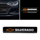 BRAND NEW 1PCS SILVERADO NEW LED LIGHT CAR FRONT GRILLE BADGE ILLUMINATED DECAL STICKER