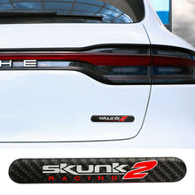 Load image into Gallery viewer, Brand New 1PCS Skunk2 Real Carbon Fiber Black Car Trunk Side Fenders Door Badge Scratch Guard Sticker