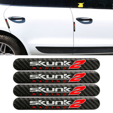 Load image into Gallery viewer, Brand New 4PCS Skunk2 Real Carbon Fiber Black Car Trunk Side Fenders Door Badge Scratch Guard Sticker
