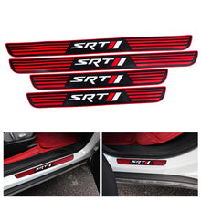 Load image into Gallery viewer, Brand New 4PCS Universal SRT Red Rubber Car Door Scuff Sill Cover Panel Step Protector V2