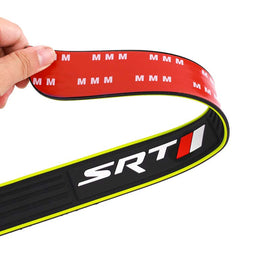 Brand New 4PCS Universal DODGE SRT Yellow Rubber Car Door Scuff Sill Cover Panel Step Protector