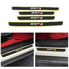 Load image into Gallery viewer, Brand New 4PCS Universal SRT Yellow Rubber Car Door Scuff Sill Cover Panel Step Protector