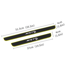 Load image into Gallery viewer, Brand New 4PCS Universal SRT Yellow Rubber Car Door Scuff Sill Cover Panel Step Protector