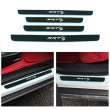 Load image into Gallery viewer, Brand New 4PCS Universal SRT Hellcat Blue Rubber Car Door Scuff Sill Cover Panel Step Protector