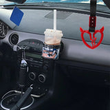 Brand New Crystal Bubble Devil Broken Heart Shaped Red JDM TSURIKAWA Subway Bus Black Handle Strap Charm Drift