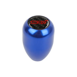 Brand New JDM Universal STI Carbon Fiber Sticker Aluminum Manual Gear Stick Blue Shift Knob Shifter M8 M10 M12