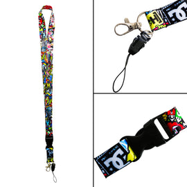 BRAND NEW STICKERBOMB JDM Car Keychain Tag Rings Keychain JDM Drift Lanyard