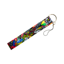 Load image into Gallery viewer, BRAND NEW JDM STICKERBOMB DOUBLE SIDE Racing Cell Holders Keychain Universal