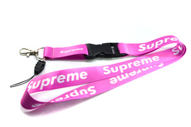 BRAND NEW SUPREME JDM Car Keychain Tag Rings Keychain JDM Drift Lanyard Pink