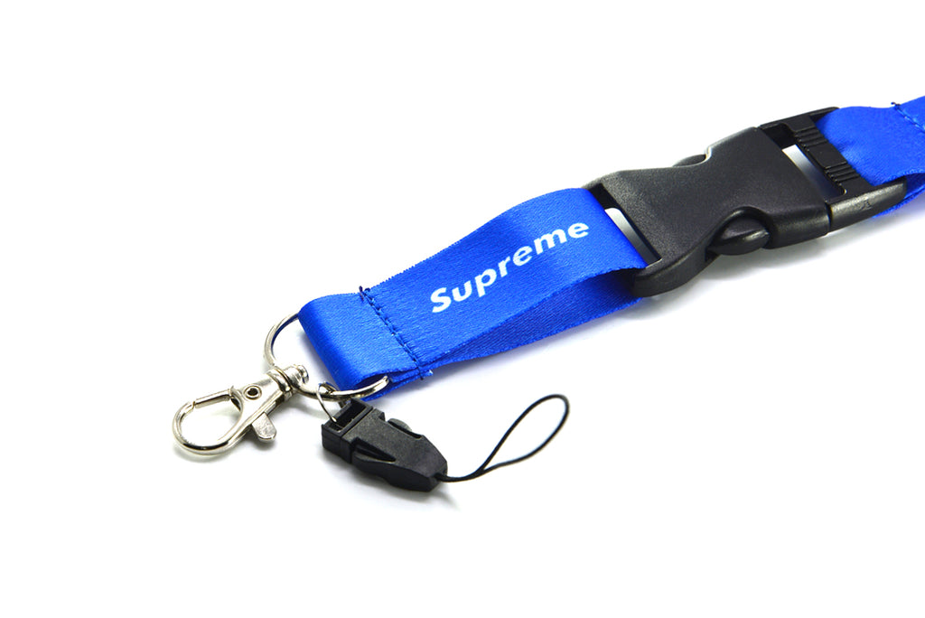 BRAND NEW SUPREME JDM Car Keychain Tag Rings Keychain JDM Drift Lanyard Blue