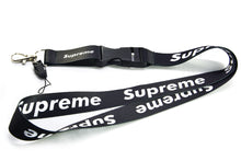 Load image into Gallery viewer, BRAND NEW SUPREME JDM Car Keychain Tag Rings Keychain JDM Drift Lanyard Black