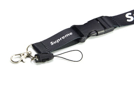 BRAND NEW SUPREME JDM Car Keychain Tag Rings Keychain JDM Drift Lanyard Black