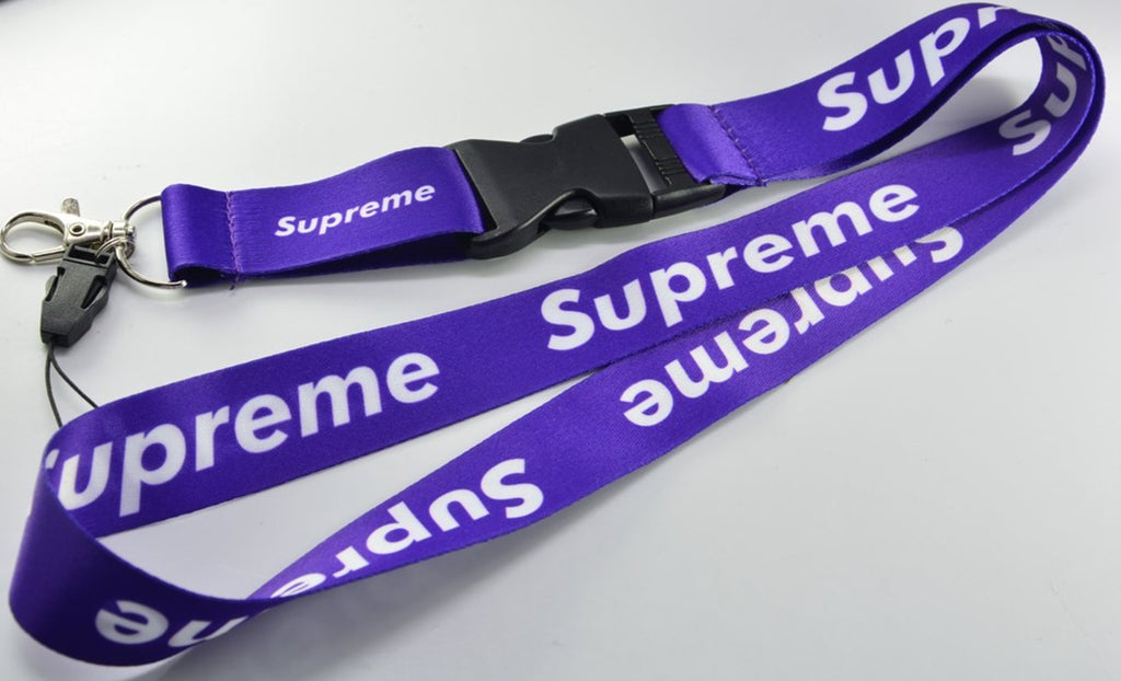 Supreme, Accessories, New Supreme Lanyard White Keychain Quick Release
