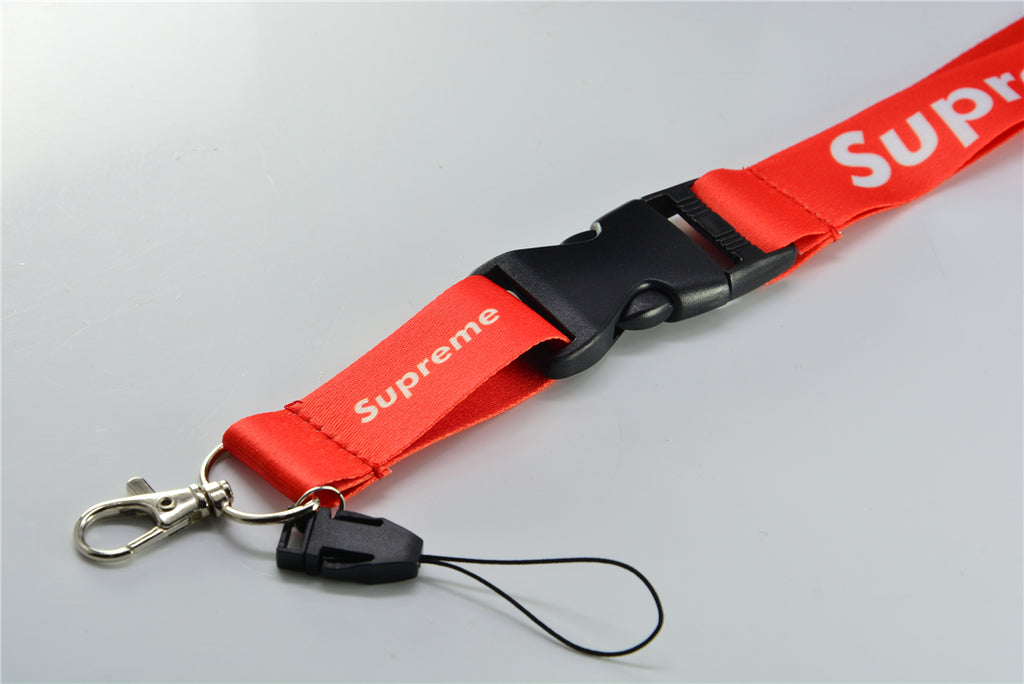 BRAND NEW SUPREME JDM Car Keychain Tag Rings Keychain JDM Drift Lanyard Red