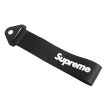 Load image into Gallery viewer, Brand New Supreme Race High Strength Black Tow Towing Strap Hook For Front / REAR BUMPER JDM