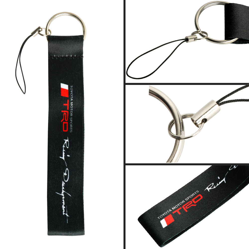 BRAND NEW JDM TRD DOUBLE SIDE Racing Cell Holders Keychain Universal