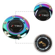 Load image into Gallery viewer, BRAND NEW TRD UNIVERSAL NEO CHROME CAR HORN BUTTON STEERING WHEEL CENTER CAP