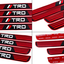 Load image into Gallery viewer, Brand New 4PCS Universal TRD Red Rubber Car Door Scuff Sill Cover Panel Step Protector V2