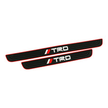 Load image into Gallery viewer, Brand New 4PCS Universal TRD Red Rubber Car Door Scuff Sill Cover Panel Step Protector