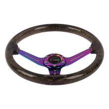 Load image into Gallery viewer, Brand New JDM TRD Universal 6-Hole 350mm Deep Dish Vip Black Crystal Bubble Neo Spoke Steering Wheel