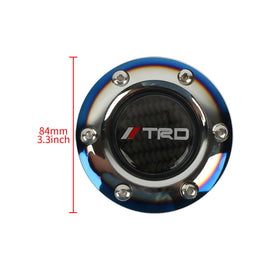 BRAND NEW JDM TRD UNIVERSAL BURNT BLUE CAR HORN BUTTON STEERING WHEEL CENTER CAP