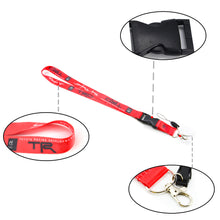 Load image into Gallery viewer, BRAND NEW TRD TOYOTA JDM Car Keychain Tag Rings Keychain JDM Drift Lanyard Red