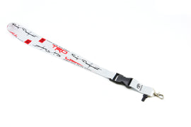 BRAND NEW TRD TOYOTA JDM Car Keychain Tag Rings Keychain JDM Drift Lanyard White