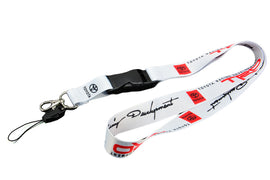 BRAND NEW TRD TOYOTA JDM Car Keychain Tag Rings Keychain JDM Drift Lanyard White