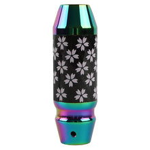 Load image into Gallery viewer, Brand New Universal Sakura Flower Real Carbon Fiber Neo Chrome Aluminum Automatic Transmission Racing Gear Shift Knob